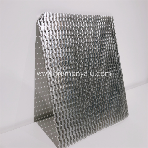 Ruffled Perforated Aluminum Folded Fin Heat Sink